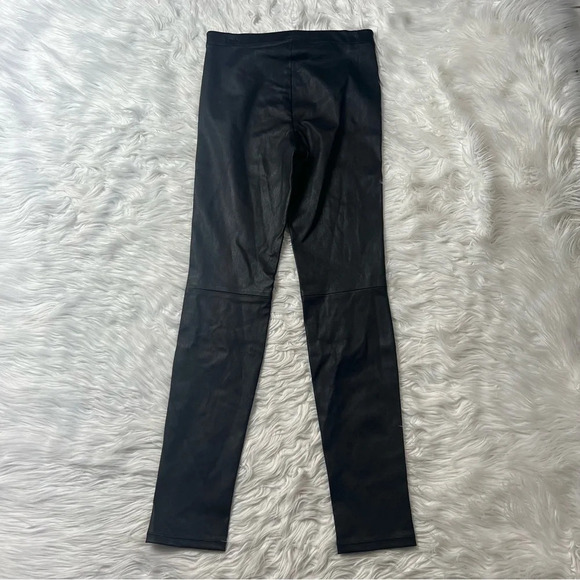 NWOT Theory Adbelle L2 Bristol Leather Leggings Black Luxury Designer Women’s 6 - Picture 9 of 12